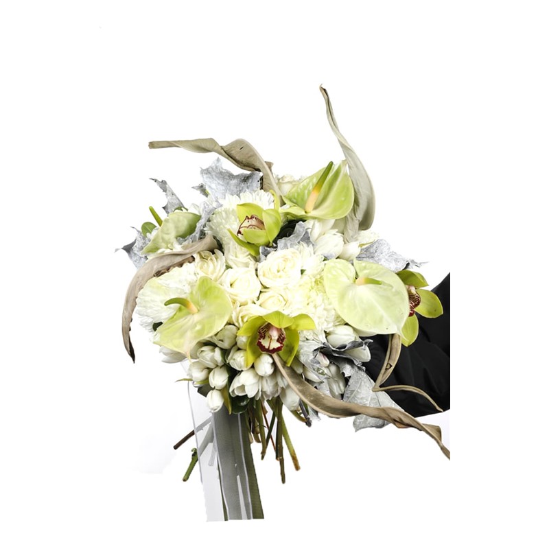 Deluxe Bouquet & Elegant White Anastasia