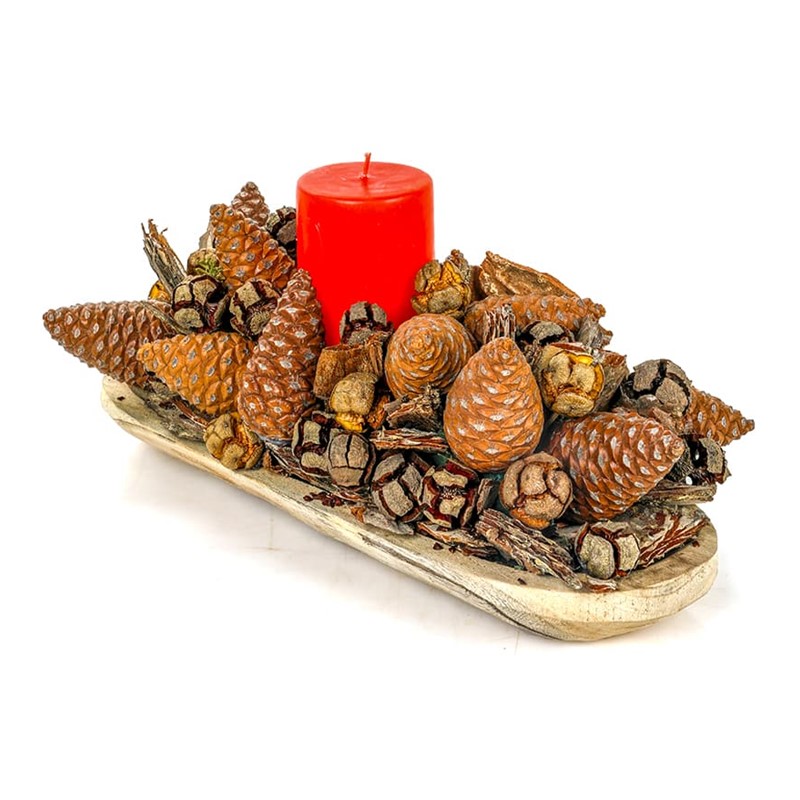 Red Candle İn a Cone
