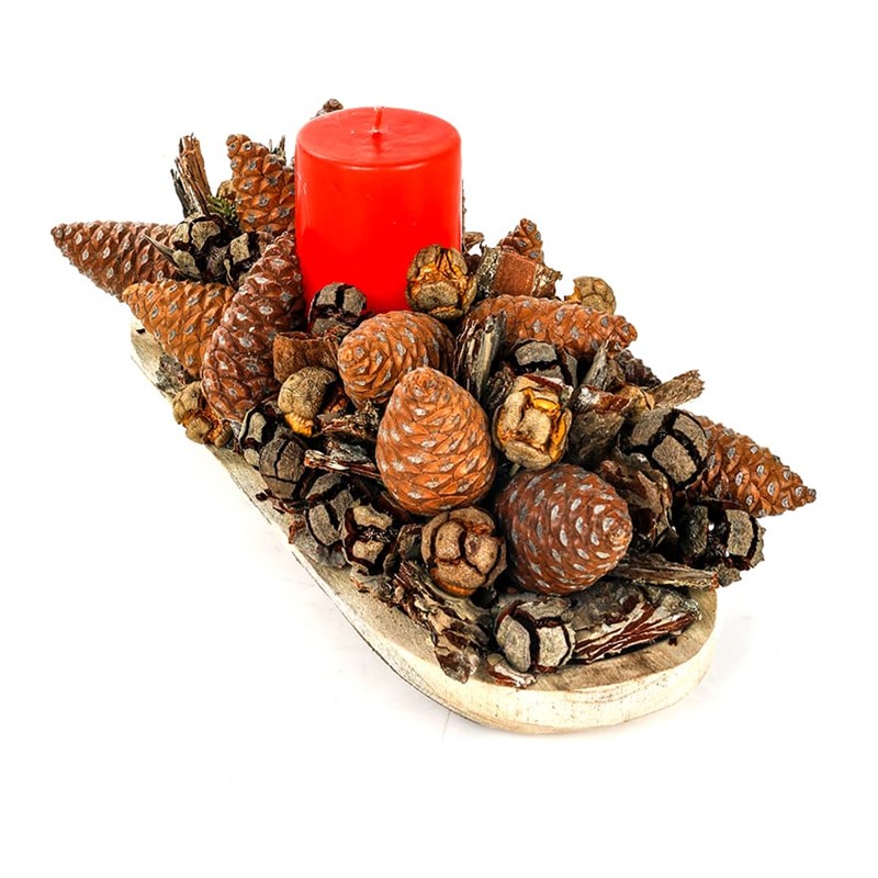 Red Candle İn a Cone