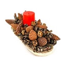 Red Candle İn a Cone