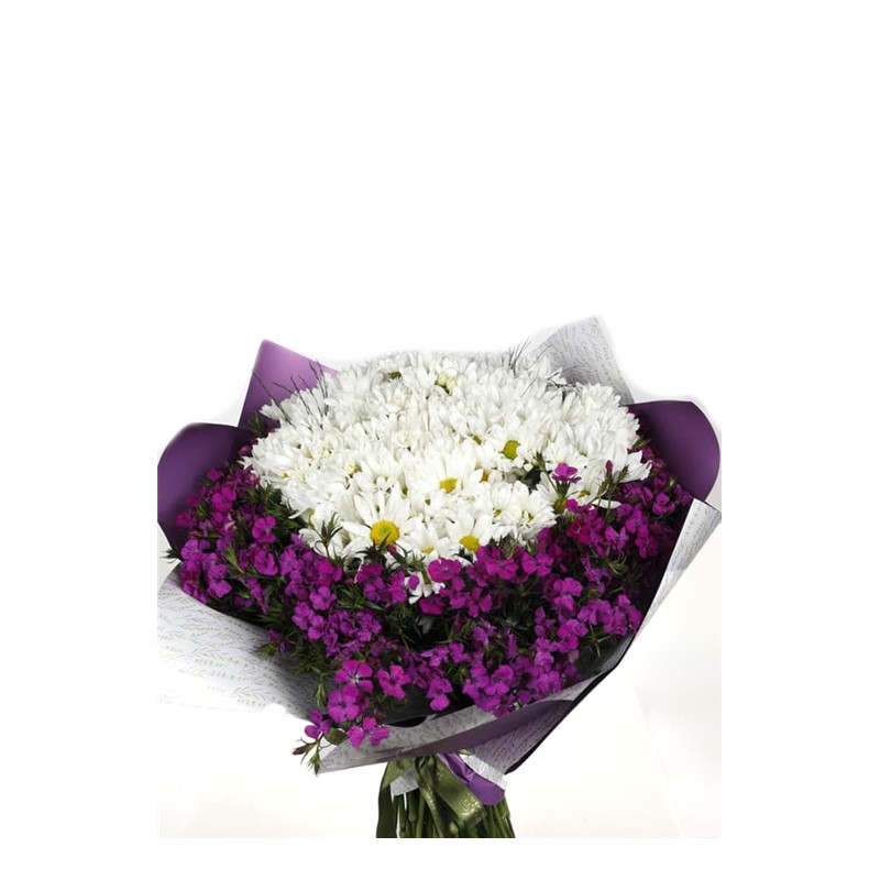 Wrapped Daisy Çiçek Buketi