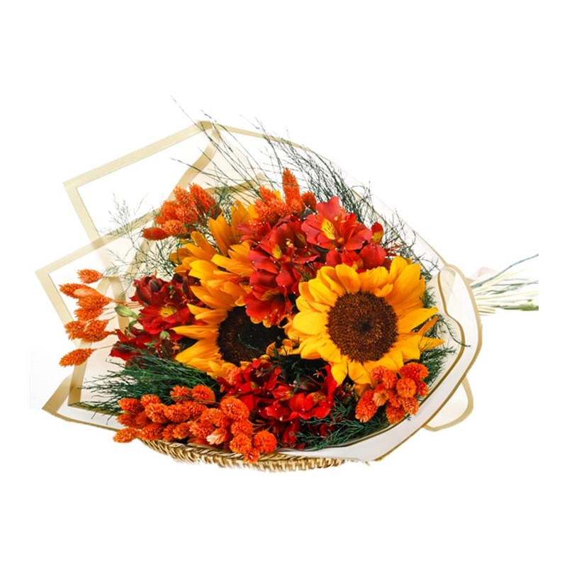 Sunflower Fire Çiçek Buketi