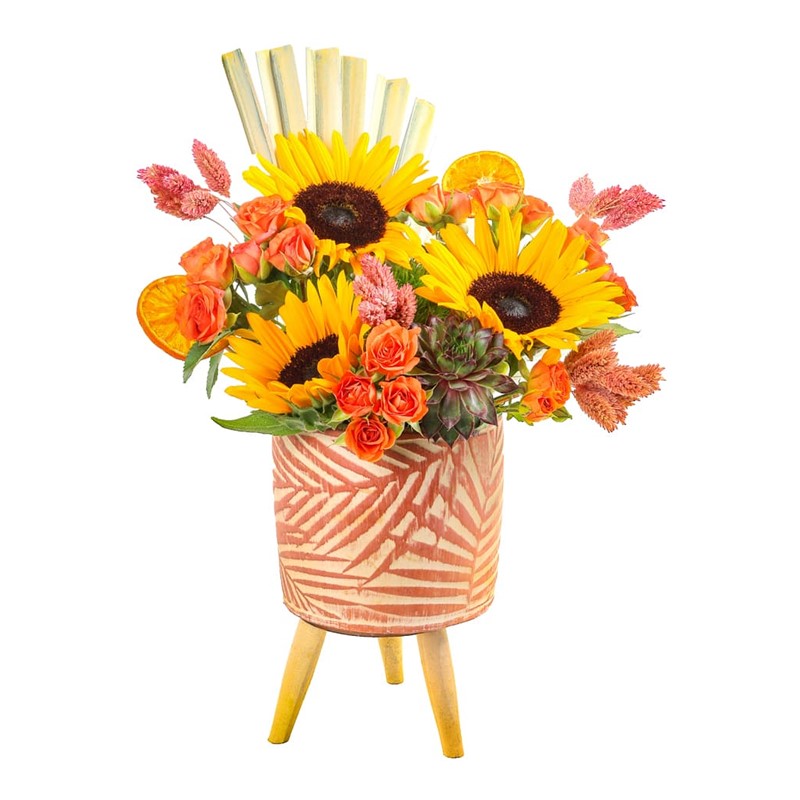 Orange Leaf Ceramic