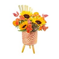 Orange Leaf Ceramic