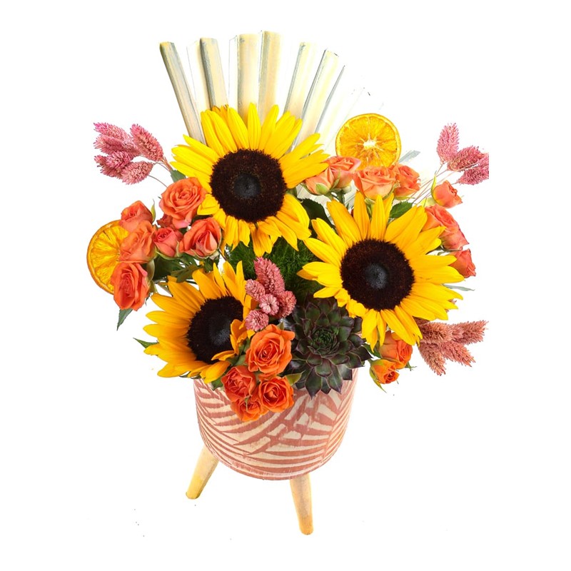 Orange Leaf Ceramic