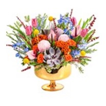 Luxury Flowers In Gold