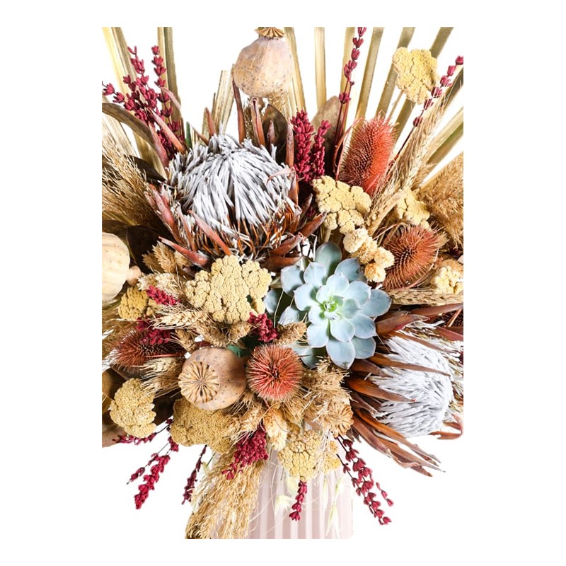 Luxury Salmon Dried Flower