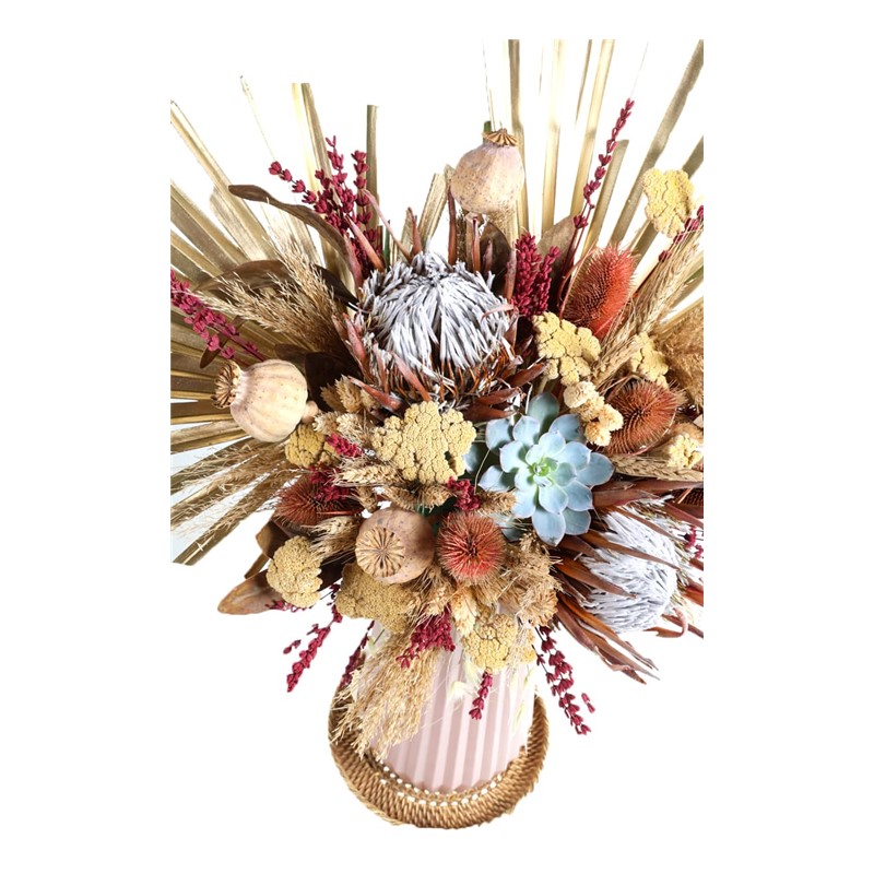 Luxury Salmon Dried Flower