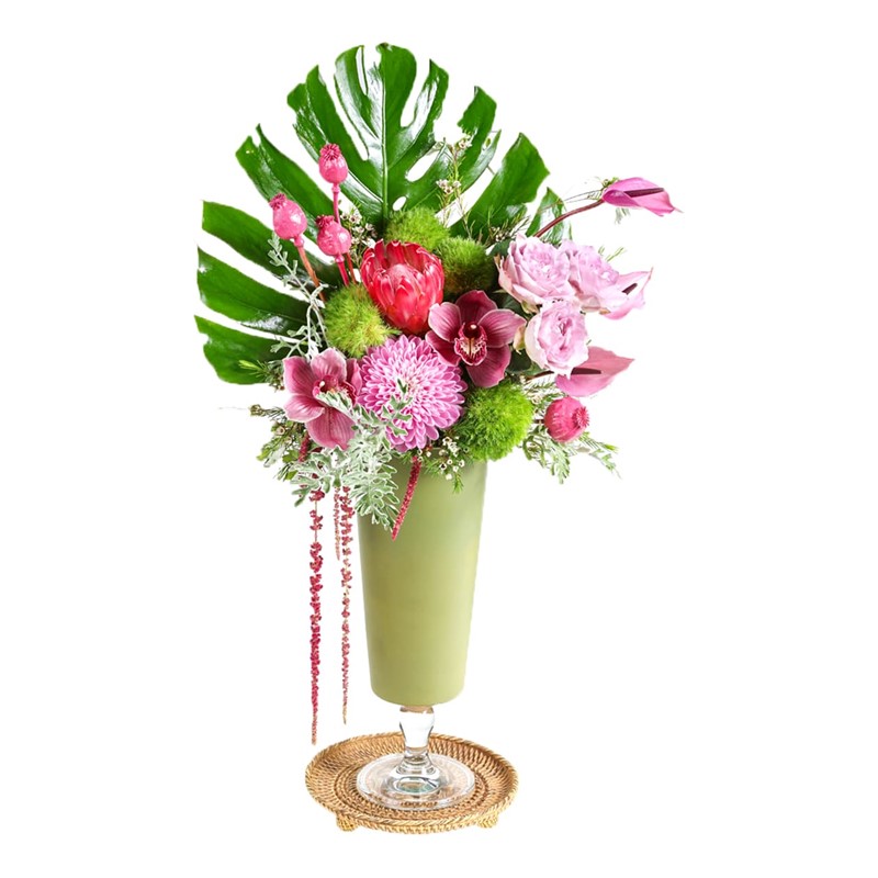Monstera Of Purple Arrangement