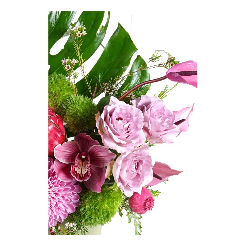 Monstera Of Purple Arrangement