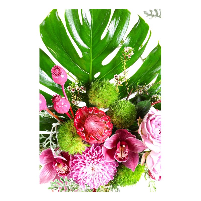 Monstera Of Purple Arrangement