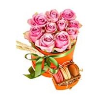 Pink Of Orange Box Makaron