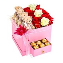 Red Or White Teddy Box