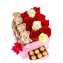 Red Or White Teddy Box