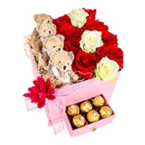 Red Or White Teddy Box