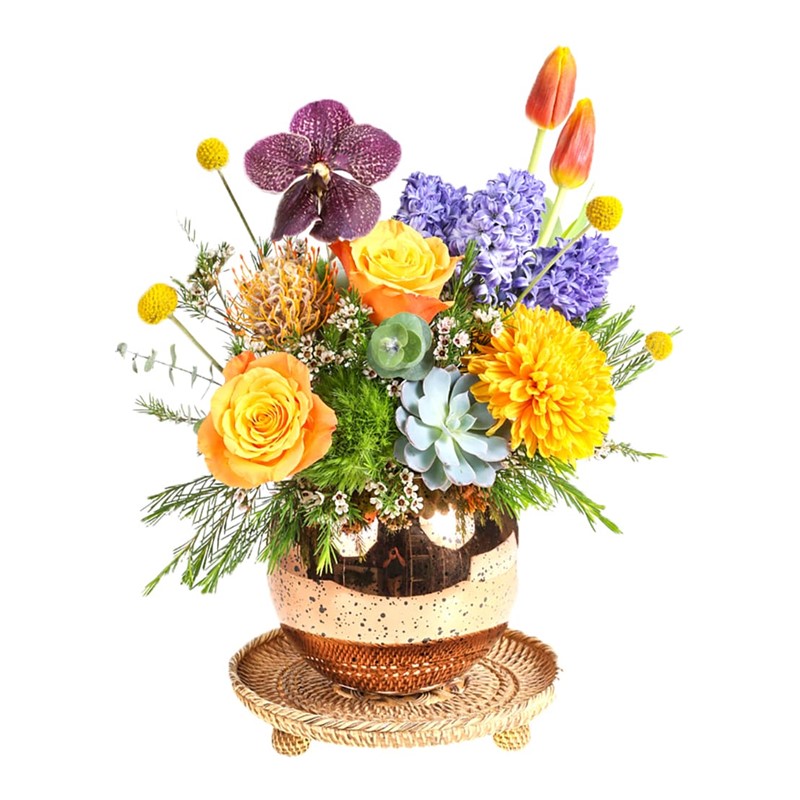 Elegance Of Orange Vase