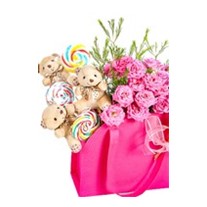 Bag Of Flowers And Chocolates