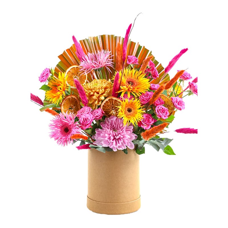 Colorful In Cream Box
