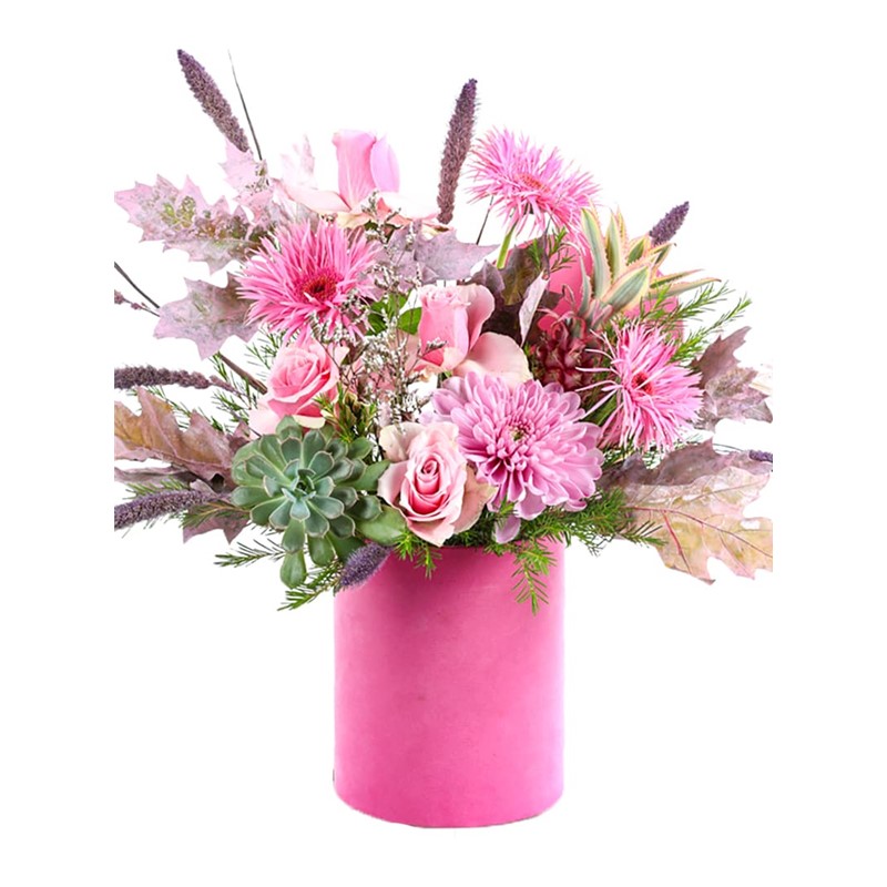 Box Of Pink Flowers