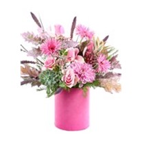 Box Of Pink Flowers