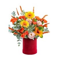 Box Of Orange Flowers