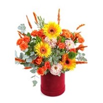 Box Of Orange Flowers