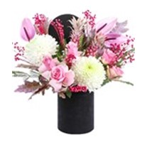 Luxury Flowers In Black Box