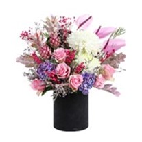 Luxury Black Box Of Pink