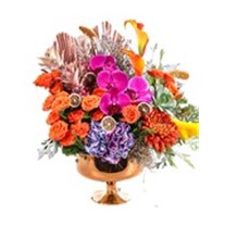 Orange Purple Luxury Vase