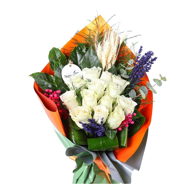 Lustrous Luxe Blooms Beyaz Gül