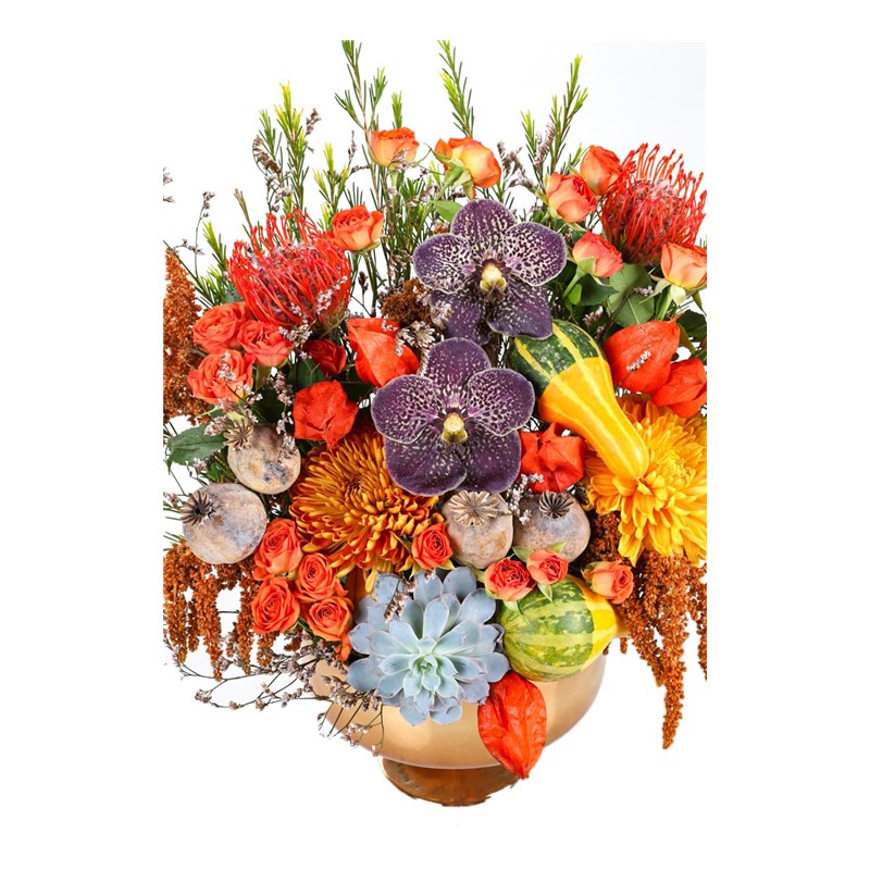 Mini Pumpkin Gold Vase