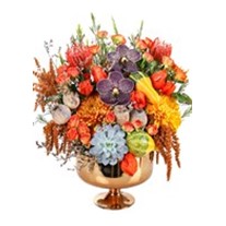 Mini Pumpkin Gold Vase