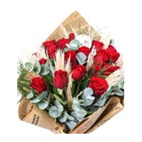 Red Sparkle 19 Kırmızı Gül Buketi
