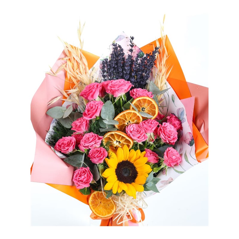 Rosy Sunset Serenade Gül Buketi