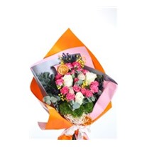 Peach Pink Glow Gül Buketi