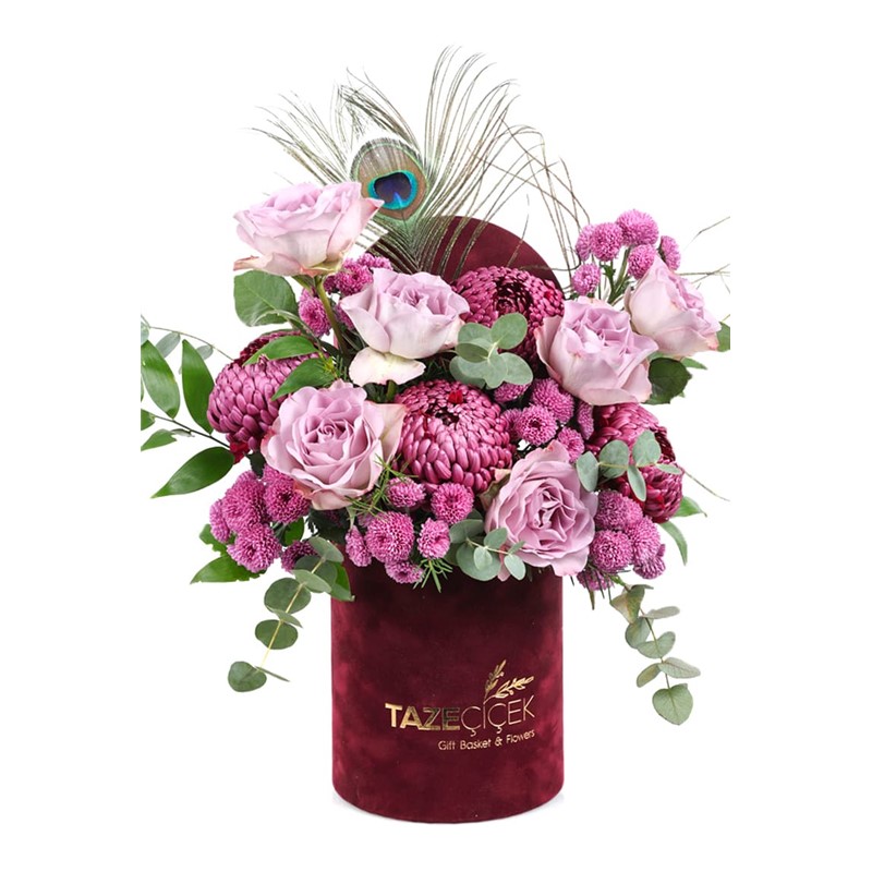 Lilac Burgundy Box