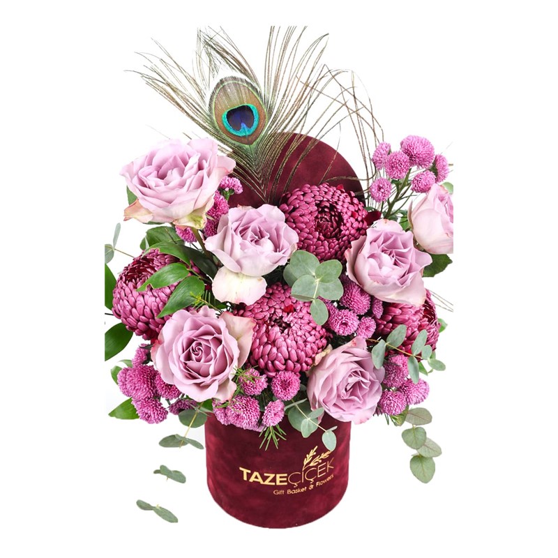 Lilac Burgundy Box