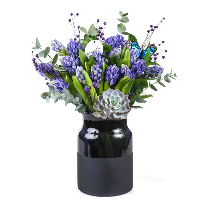 Purple Hyacinth Vase