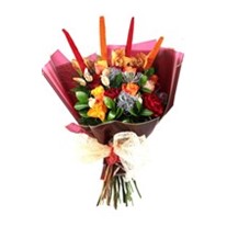 Orange Or Red Rose Bouquet