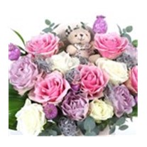 Cream Velvet Rose Box