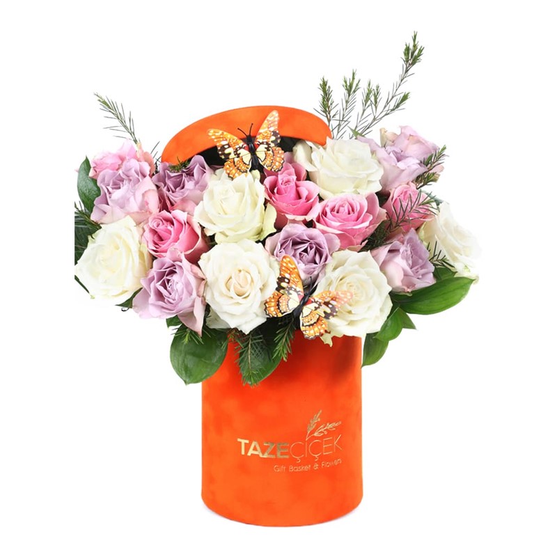 Orange Light Rose Box