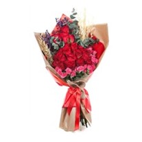 Pink & Red Roses Buketi