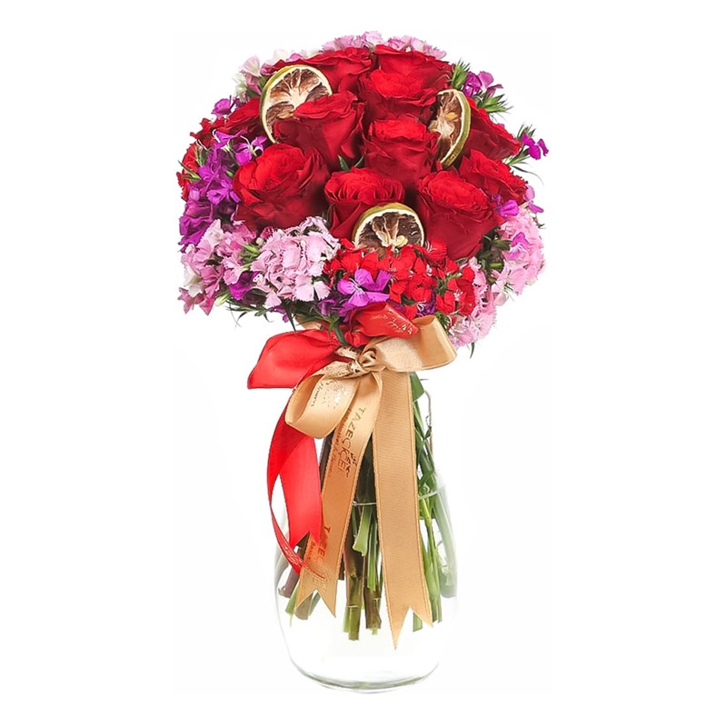 Misty Red Roses