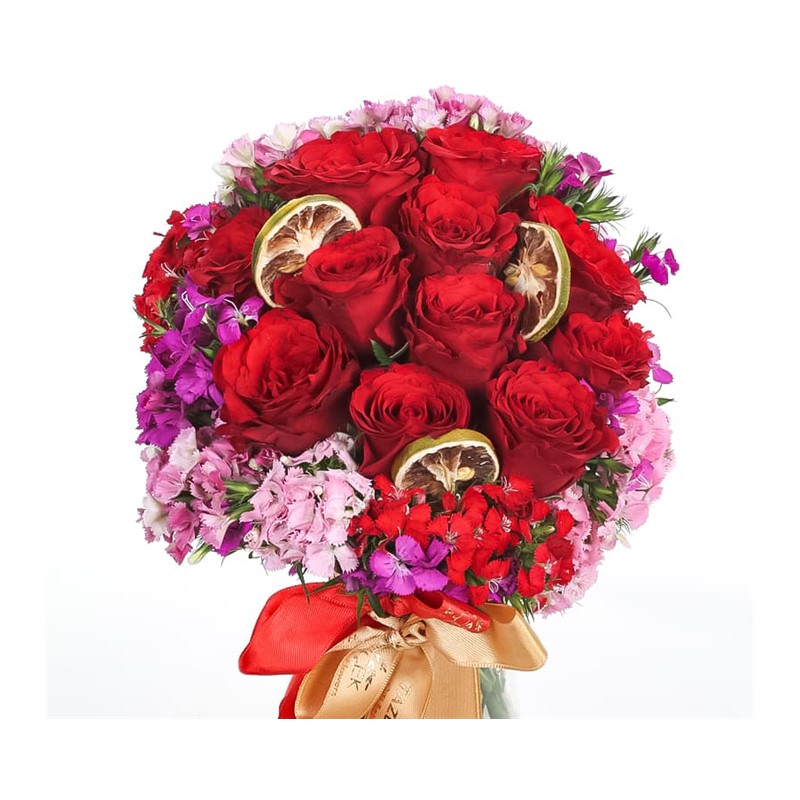 Misty Red Roses