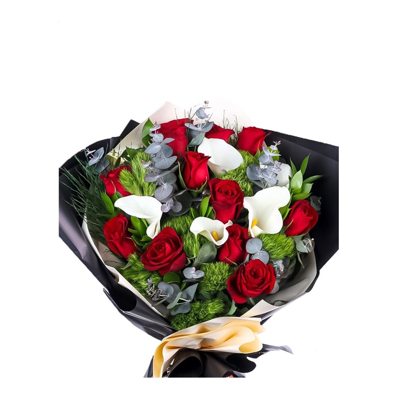 Calla Lily&Red Rose Bouquet