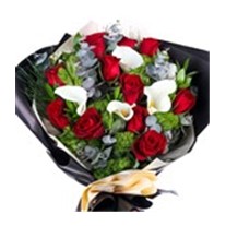 Calla Lily&Red Rose Bouquet