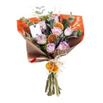 Soft Blooms 7 li Lila Gül Buketi