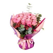 Graceful Luxe Pembe Gül Buketi