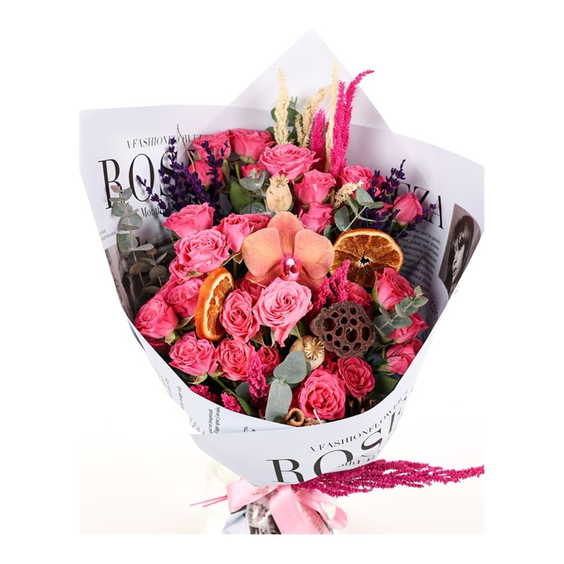 Pink Roses Bouquet