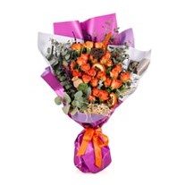 Peacy Orange Çardak Gül Buketi